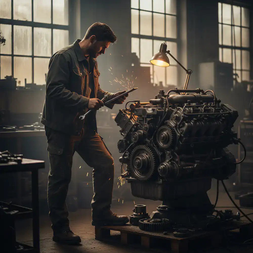 Technicus aan het werk